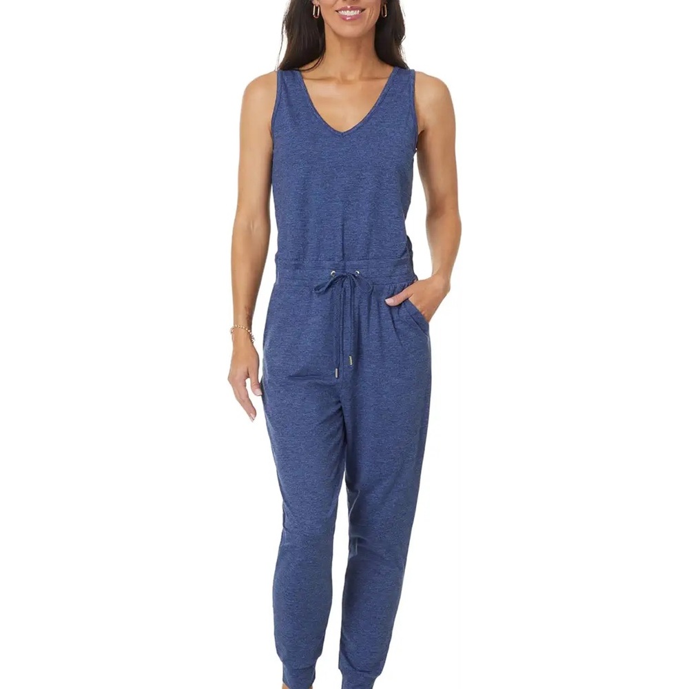 Lilly Pulitzer Indigo Sleeveless Jumpsuit size m